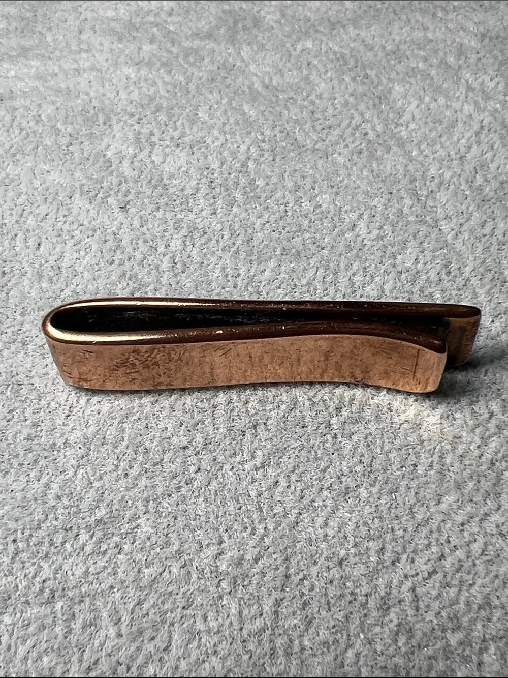 Vintage 10k Rose & Yellow Gold Tie Clip